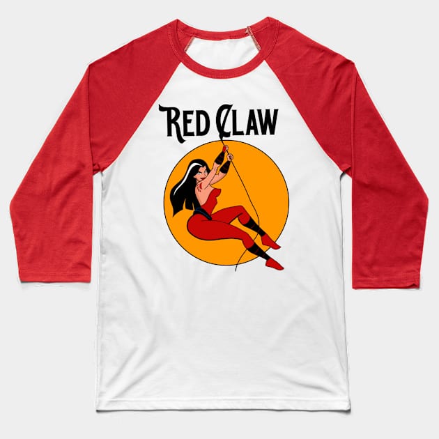 Red Claw Baseball T-Shirt by AndrewKennethArt